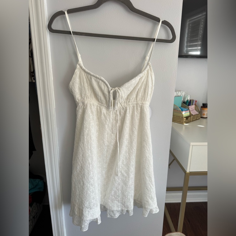 White Princes Polly Mini Strap Dress